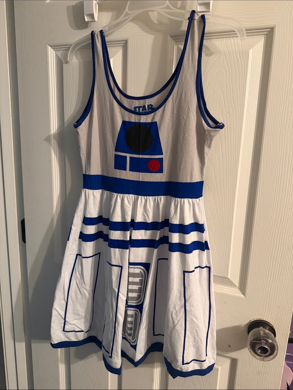 Her Universe White and Blue R2-D2 Inspired Mini Dress